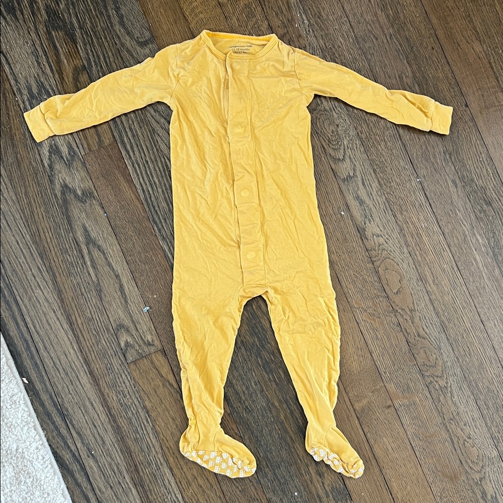 Magnetic Me Mustard Yellow Footie One Piece
